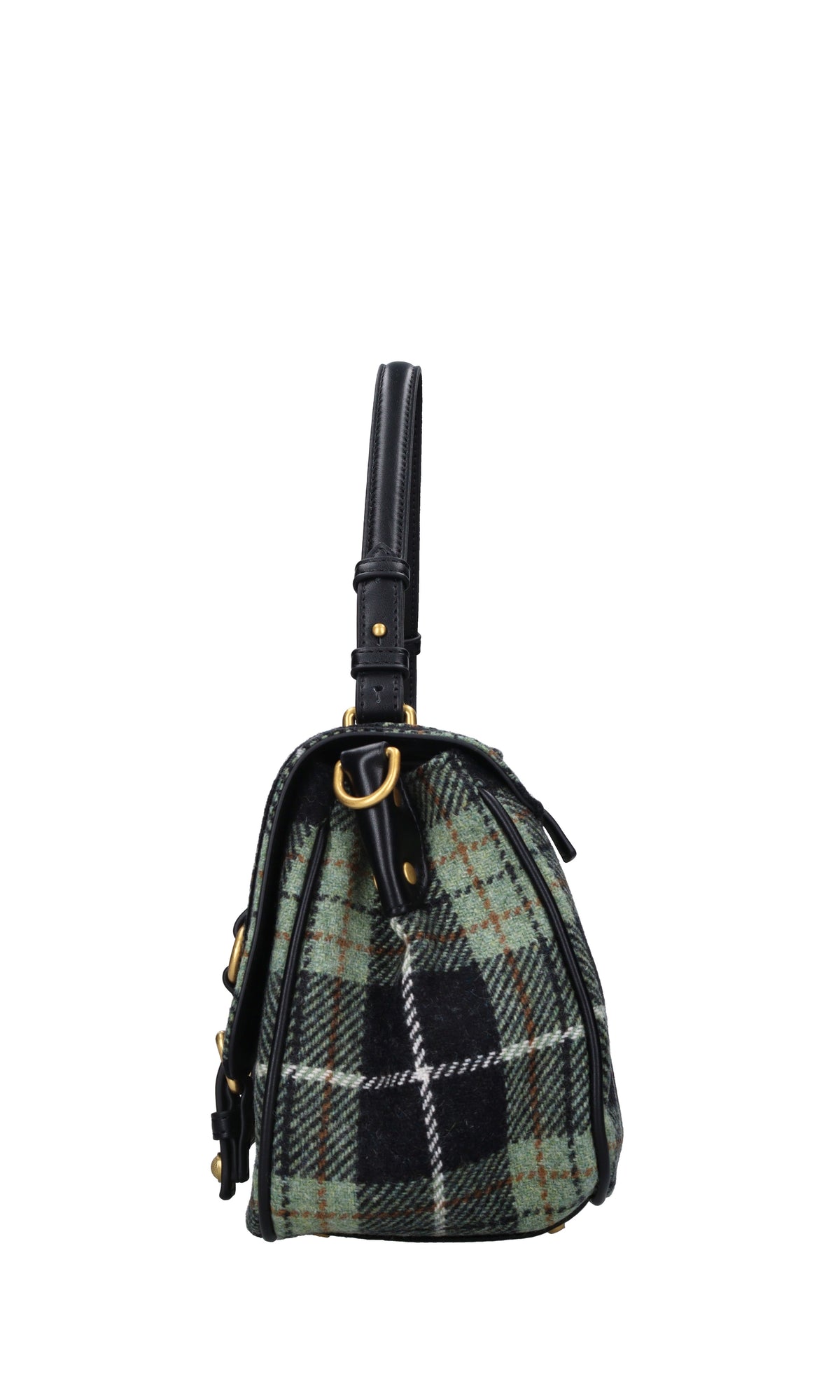 Borsa Scottish in ecopelle e lana 