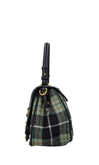 Borsa Scottish in ecopelle e lana 