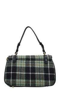 Borsa Scottish in ecopelle e lana 
