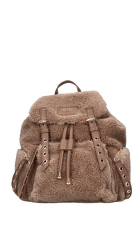 Zaino Teddy in ecopelliccia ed ecopelle 