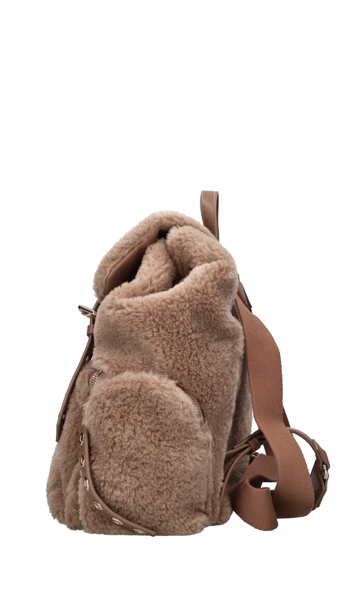 Zaino Teddy in ecopelliccia ed ecopelle 
