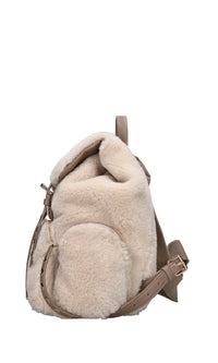 Zaino Teddy in ecopelliccia ed ecopelle 