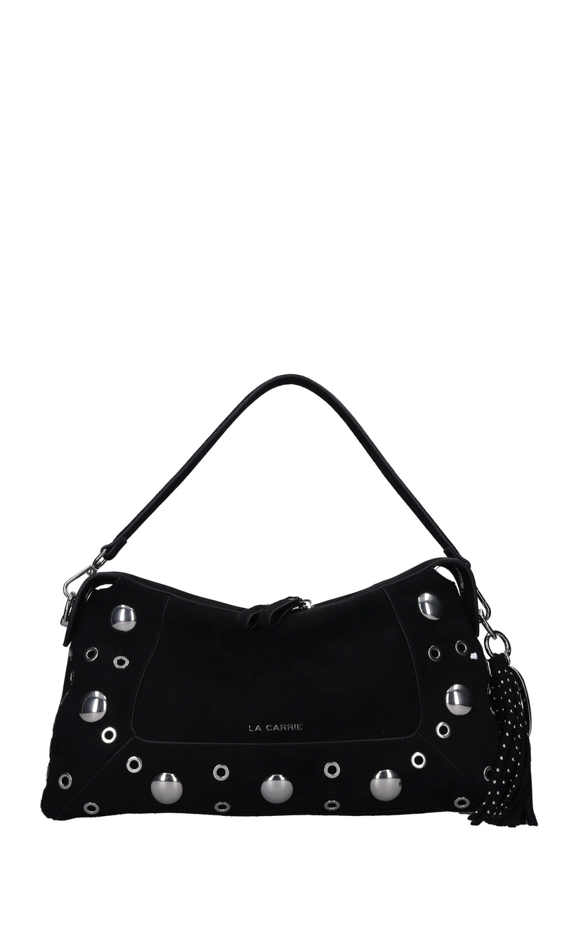 Borsa in camoscio e borchie 
