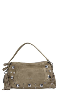Borsa Ethnic in camoscio e borchie 