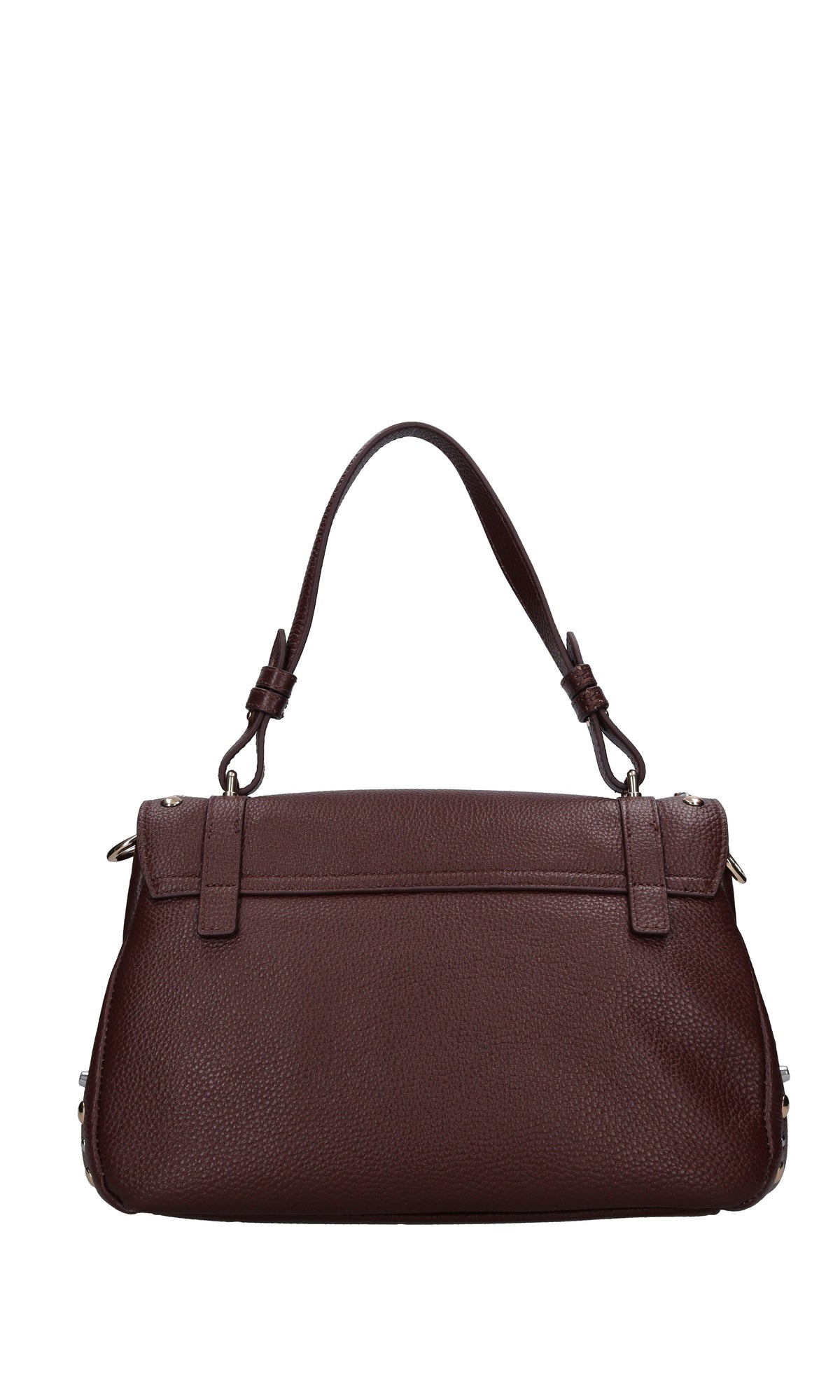 Borsa in pelle martellata e borchie 