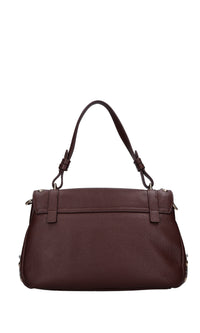 Borsa in pelle martellata e borchie 