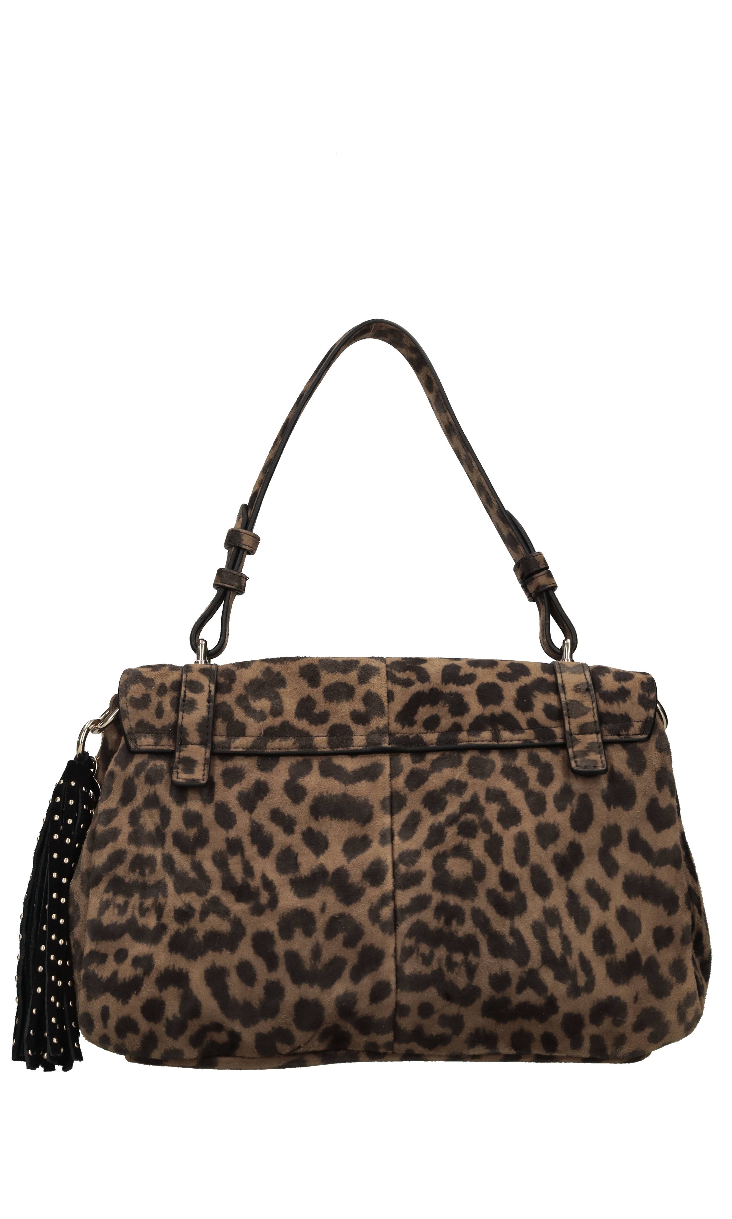 Borsa Animalier in camoscio 