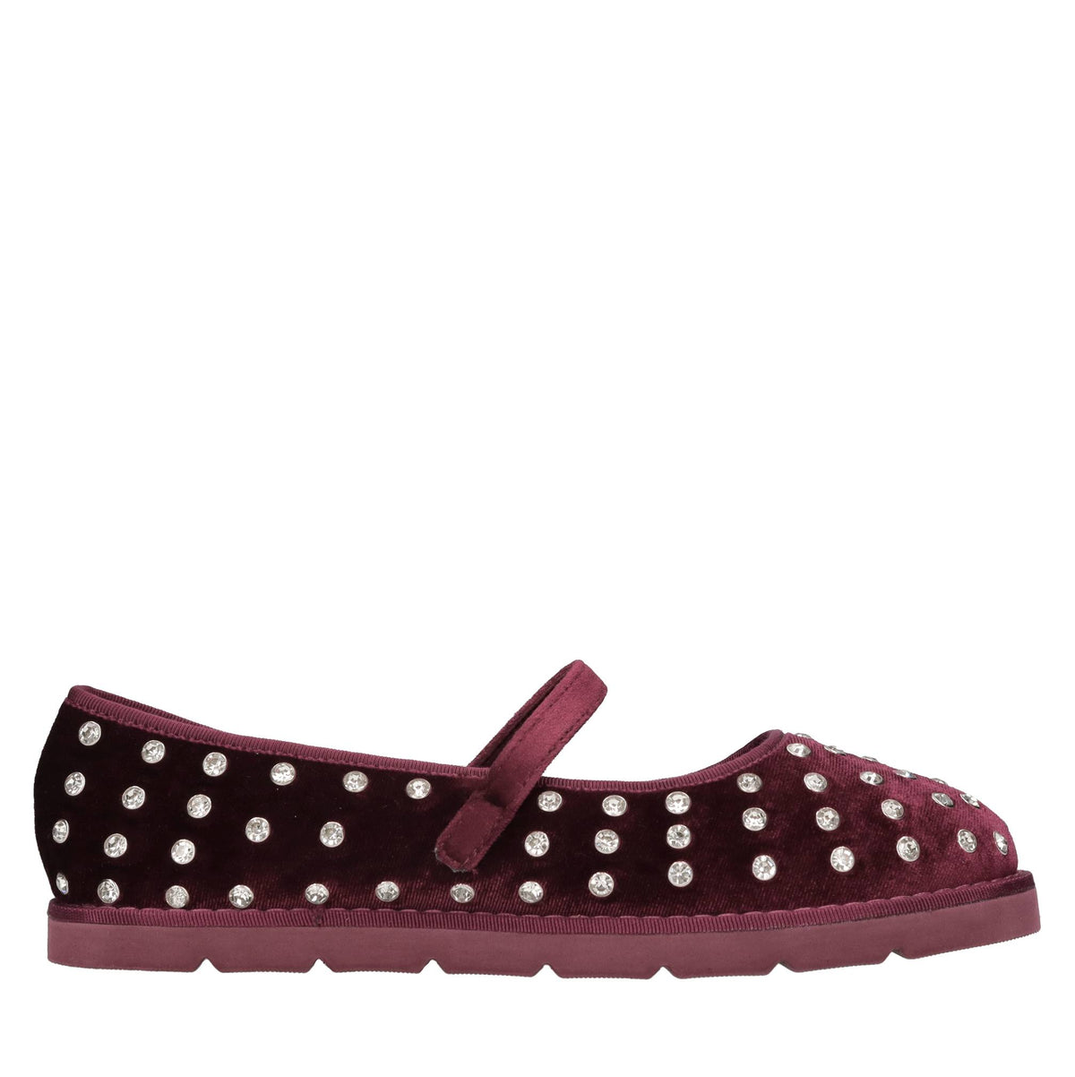 Ballerine in velluto e strass 