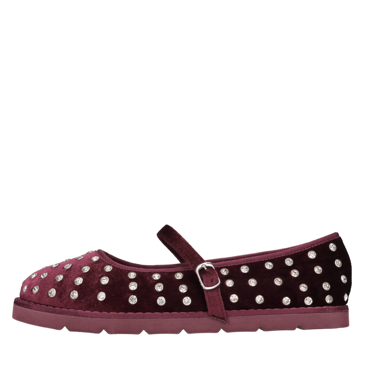 Ballerine in velluto e strass 