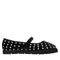 Ballerine in velluto e strass 