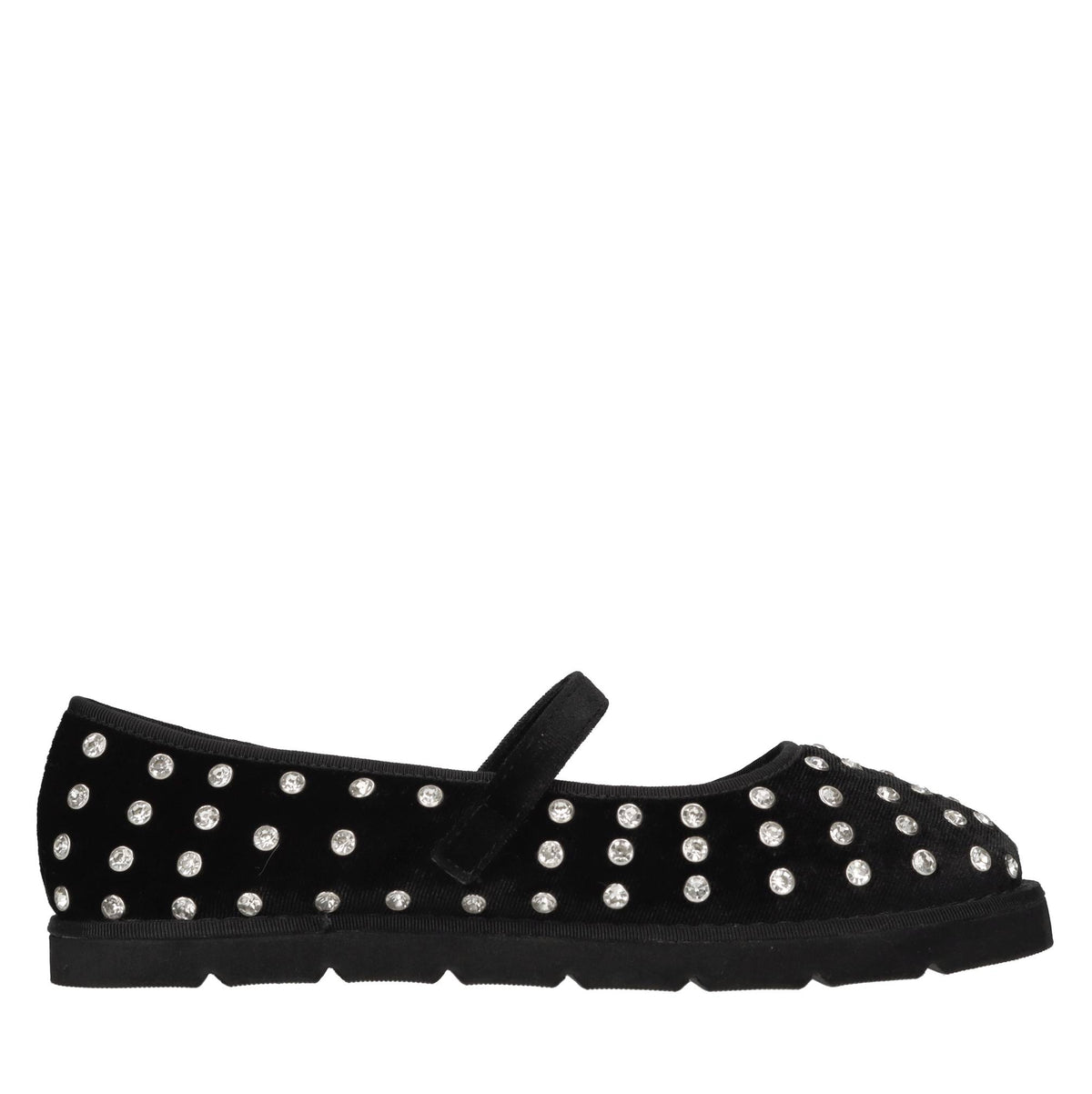Ballerine in velluto e strass 
