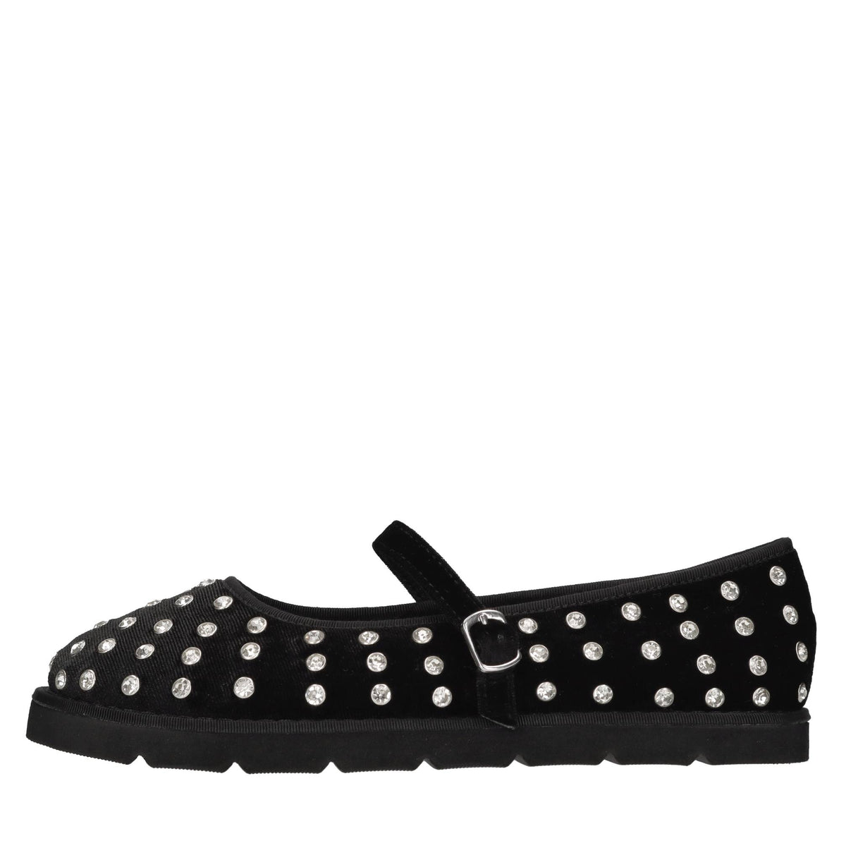 Ballerine in velluto e strass 