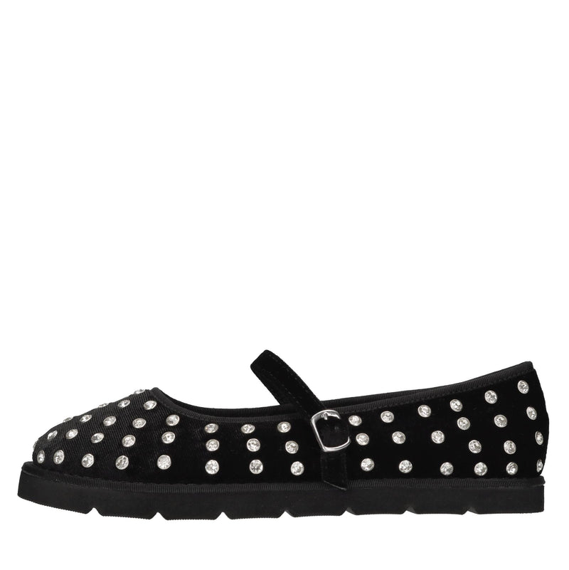 Ballerine in velluto e strass 