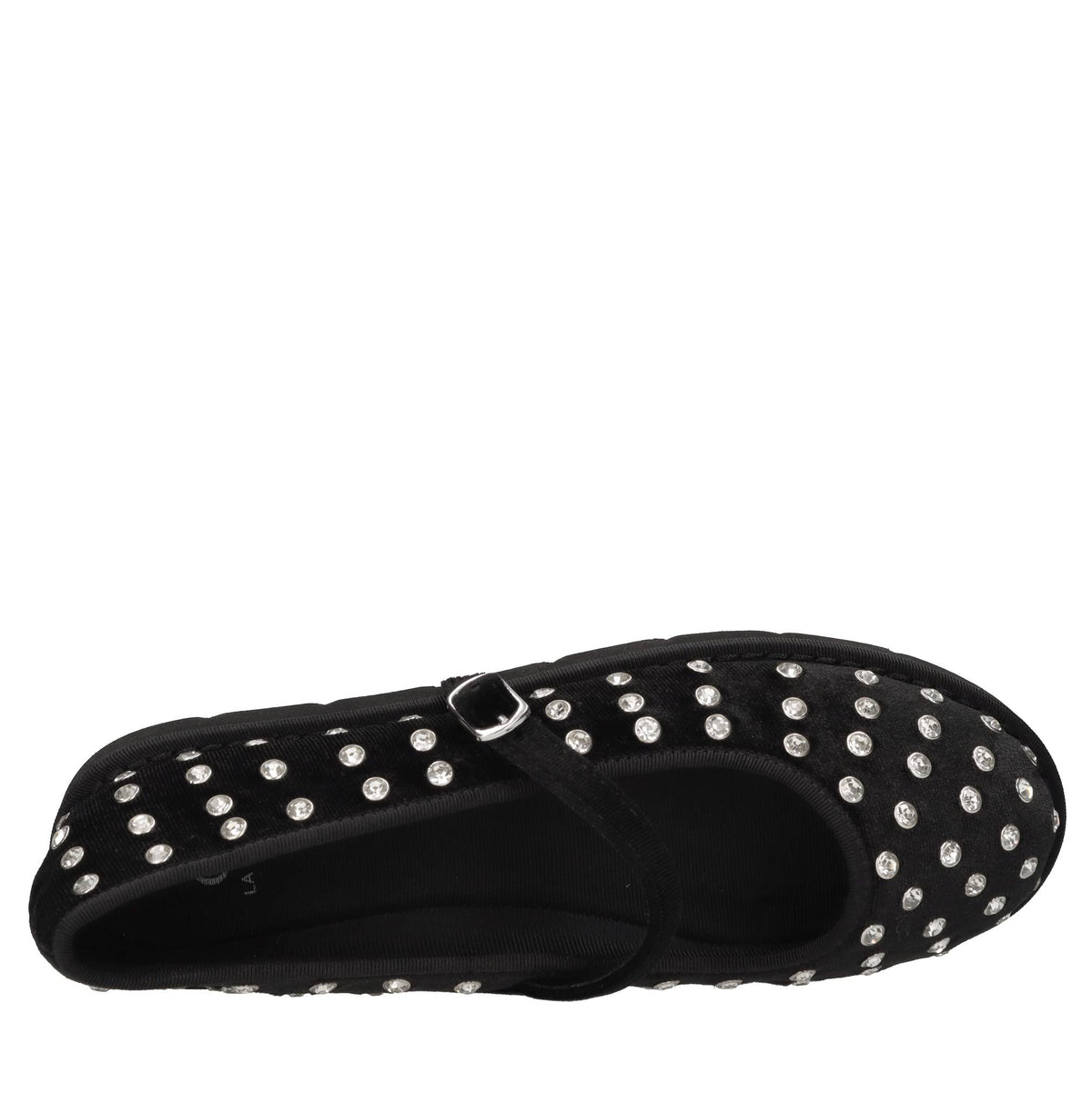 Ballerine in velluto e strass 