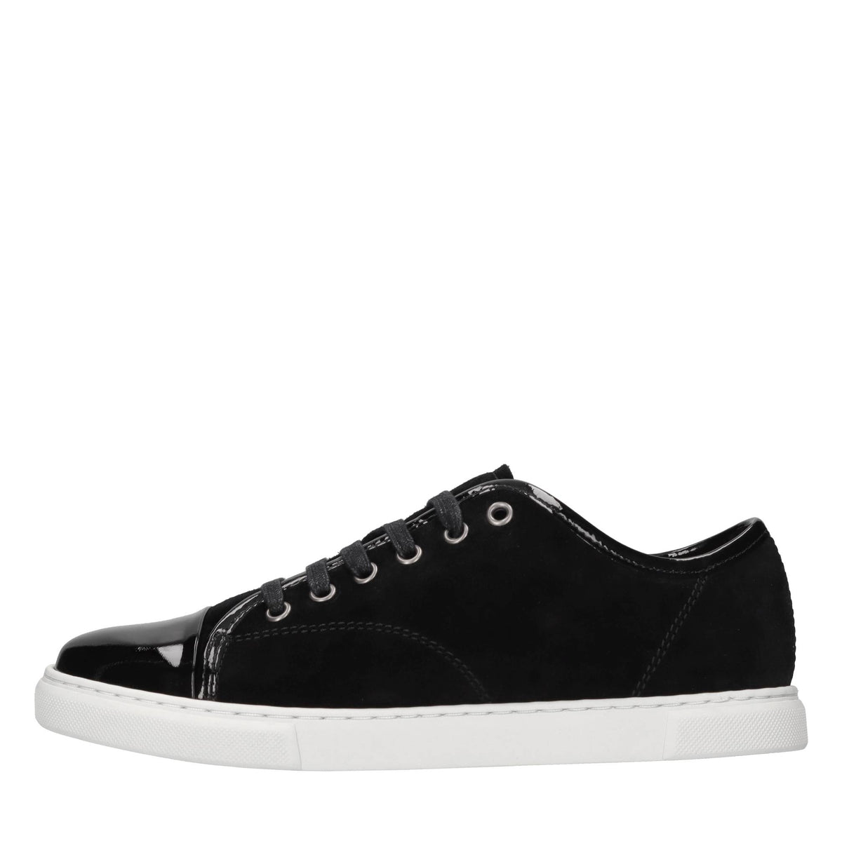 Sneakers in camoscio e pelle 