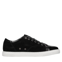 Sneakers in camoscio e pelle 