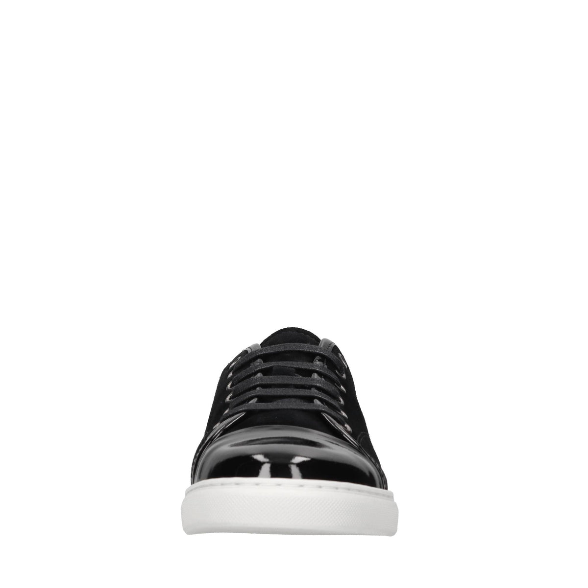 Sneakers in camoscio e pelle 