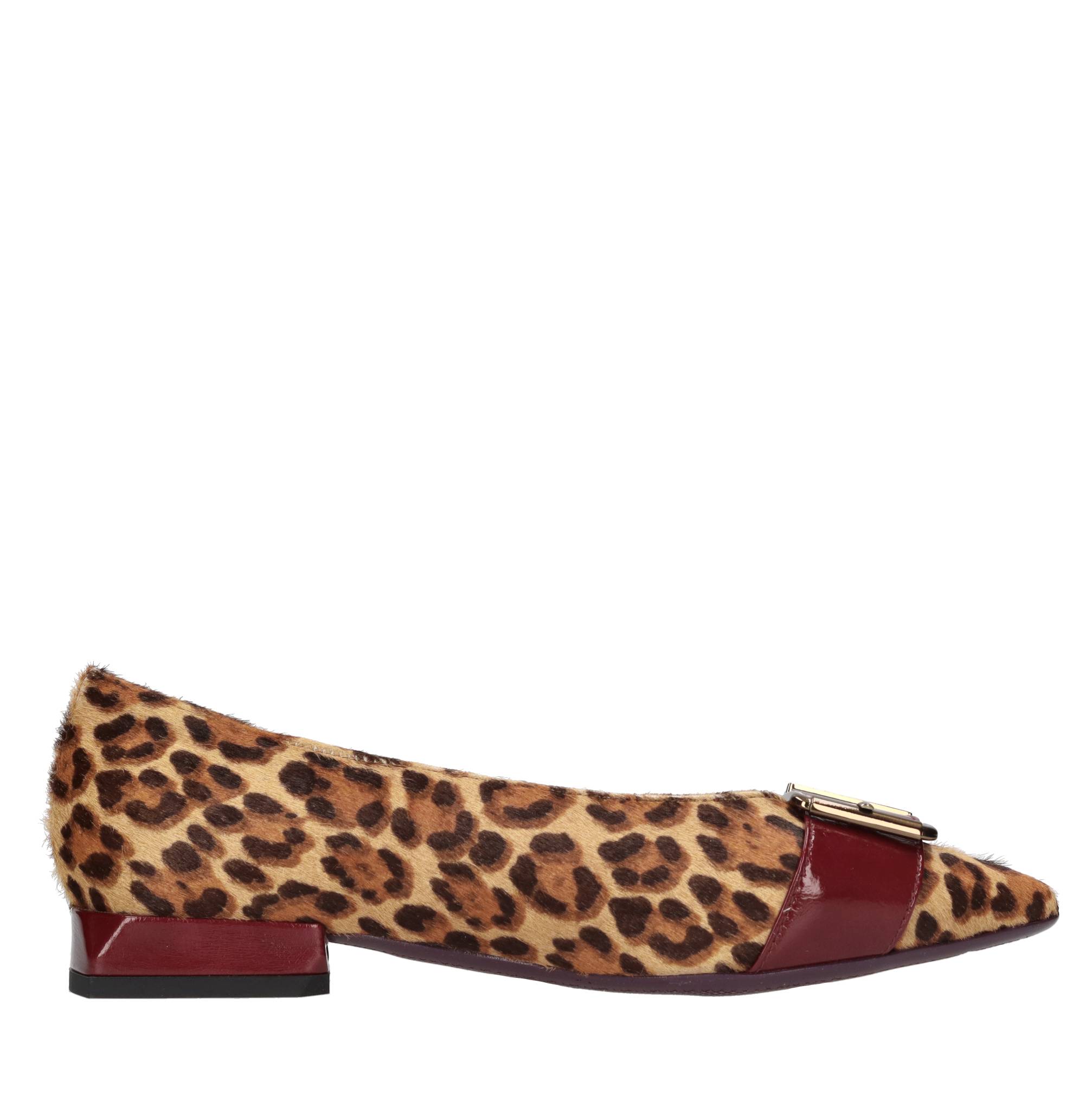 Ballerine in pelle e cavallino 