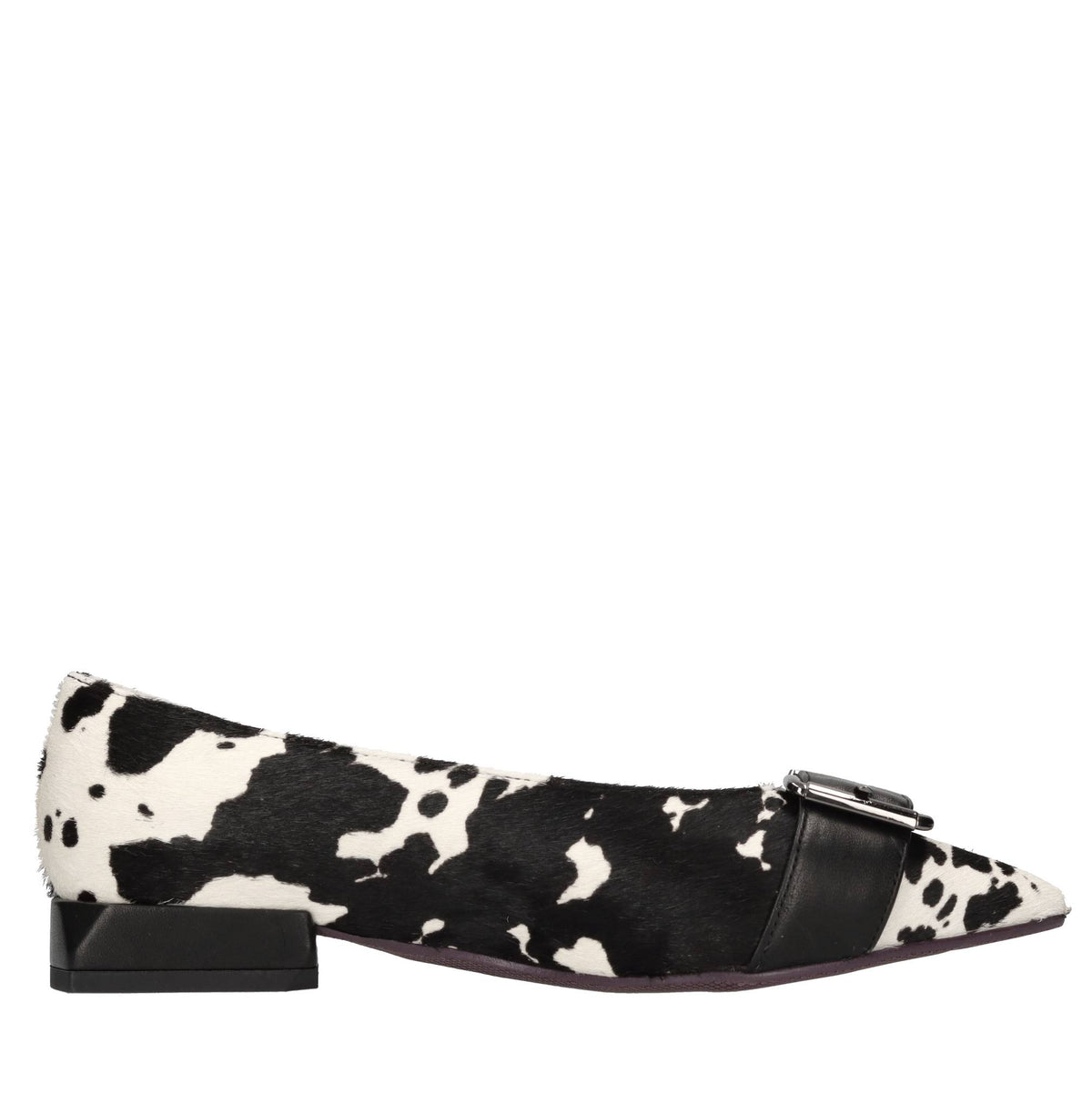Ballerine in pelle e cavallino 