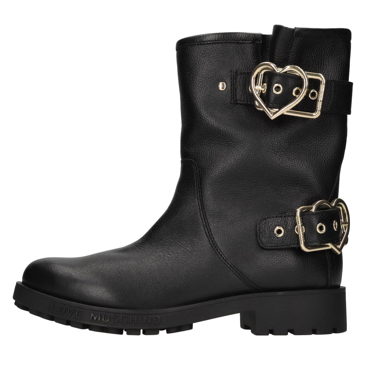 Stivaletti biker in pelle 