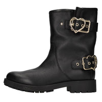 Stivaletti biker in pelle 