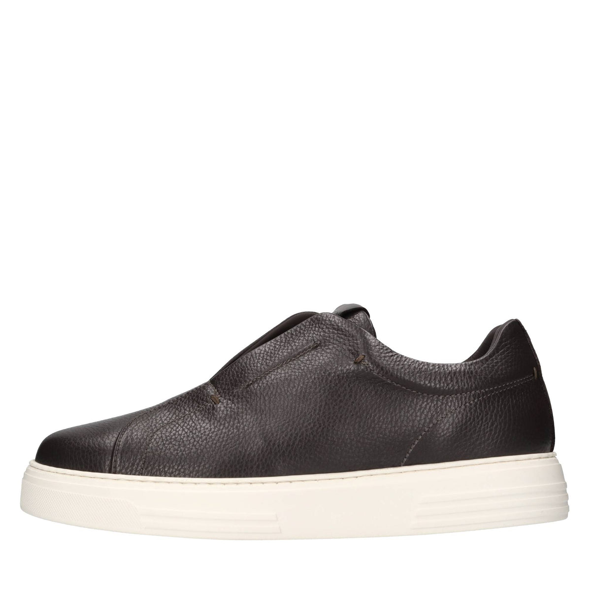 Sneakers slip-on in pelle 