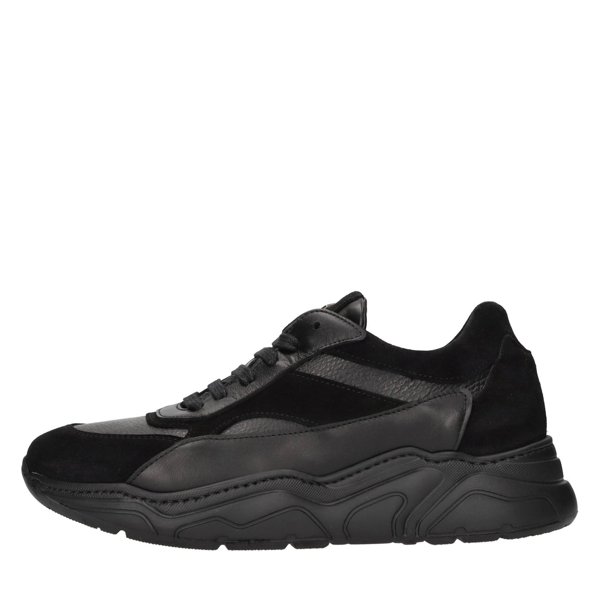 Sneakers in pelle e camoscio 