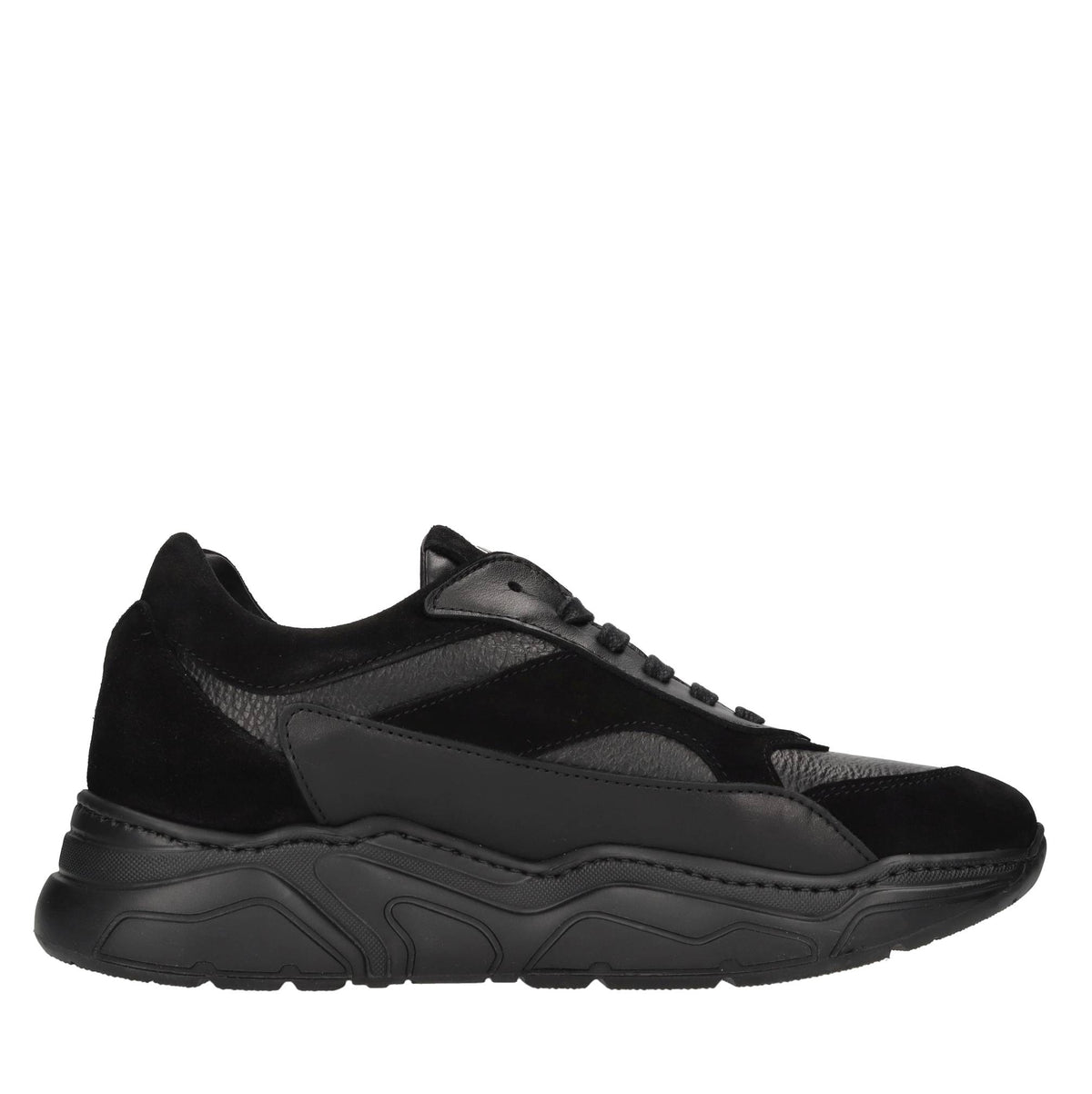 Sneakers in pelle e camoscio 
