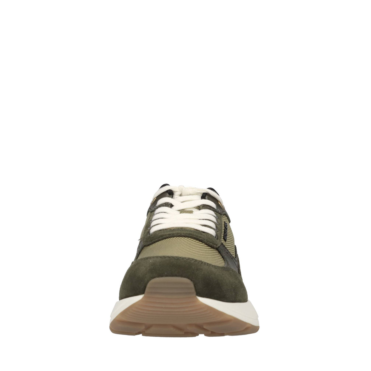 Sneakers in camoscio,ecopelle e tessuto 