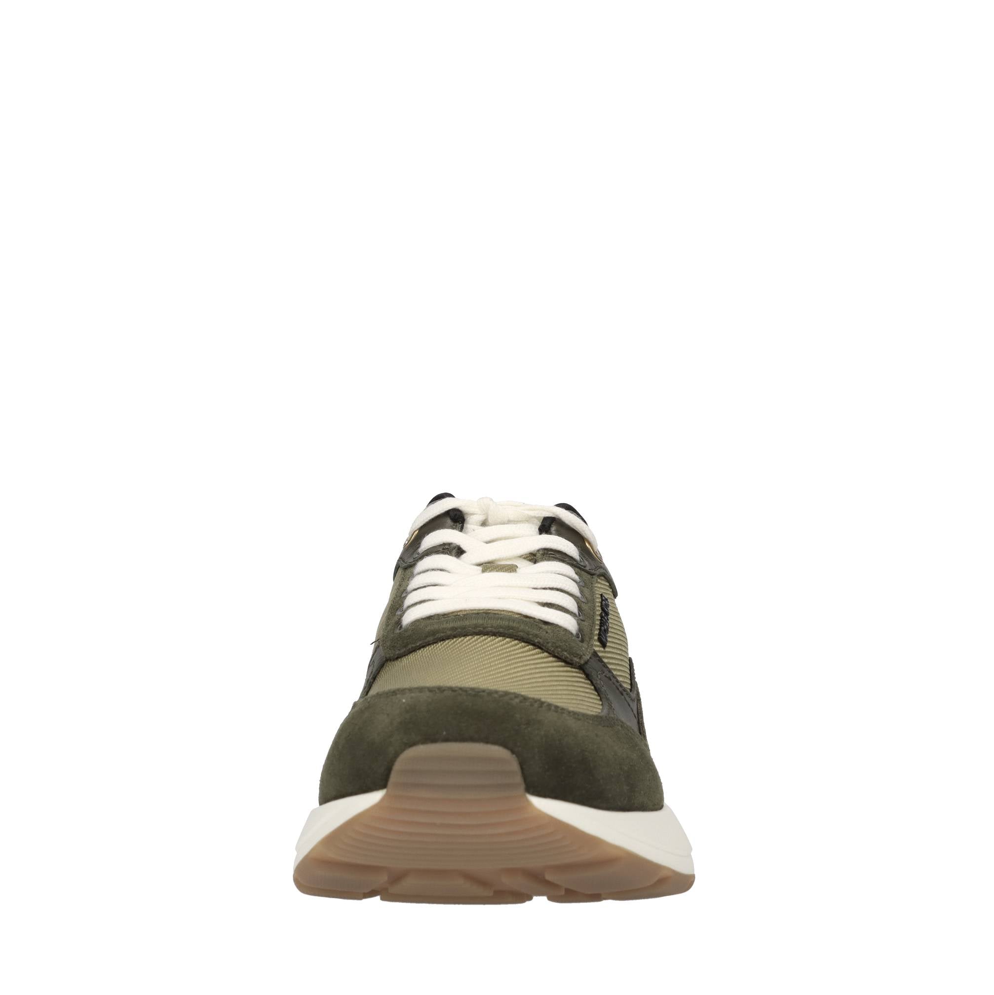 Sneakers in camoscio,ecopelle e tessuto 
