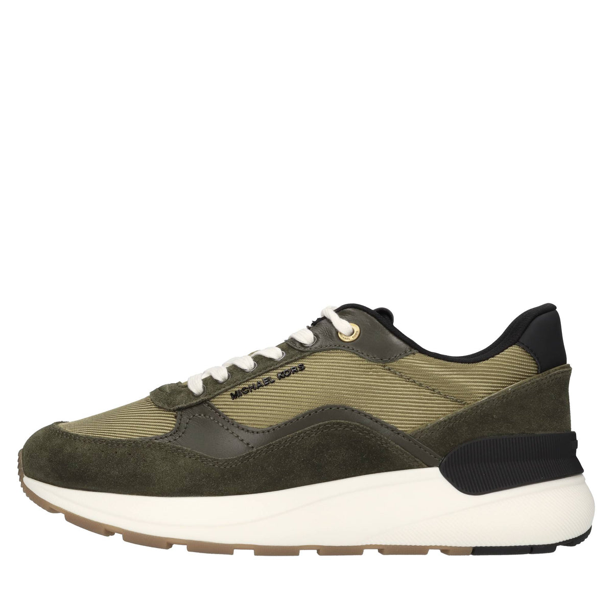 Sneakers in camoscio,ecopelle e tessuto 