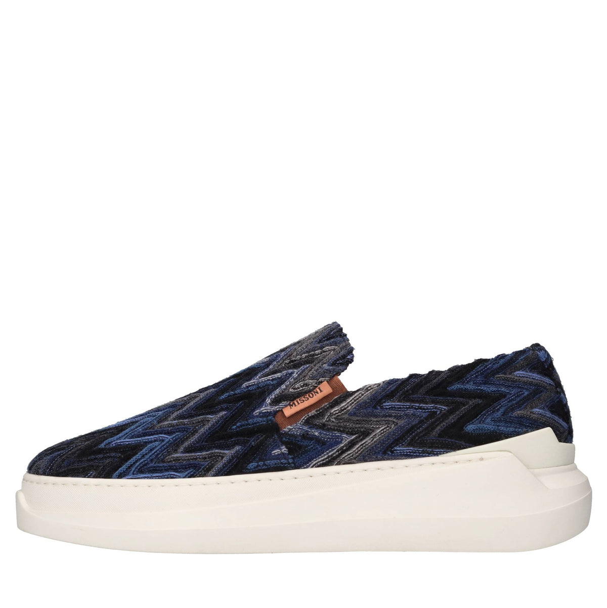 Slip-on in tessuto zig zag 