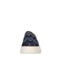 Slip-on in tessuto zig zag 