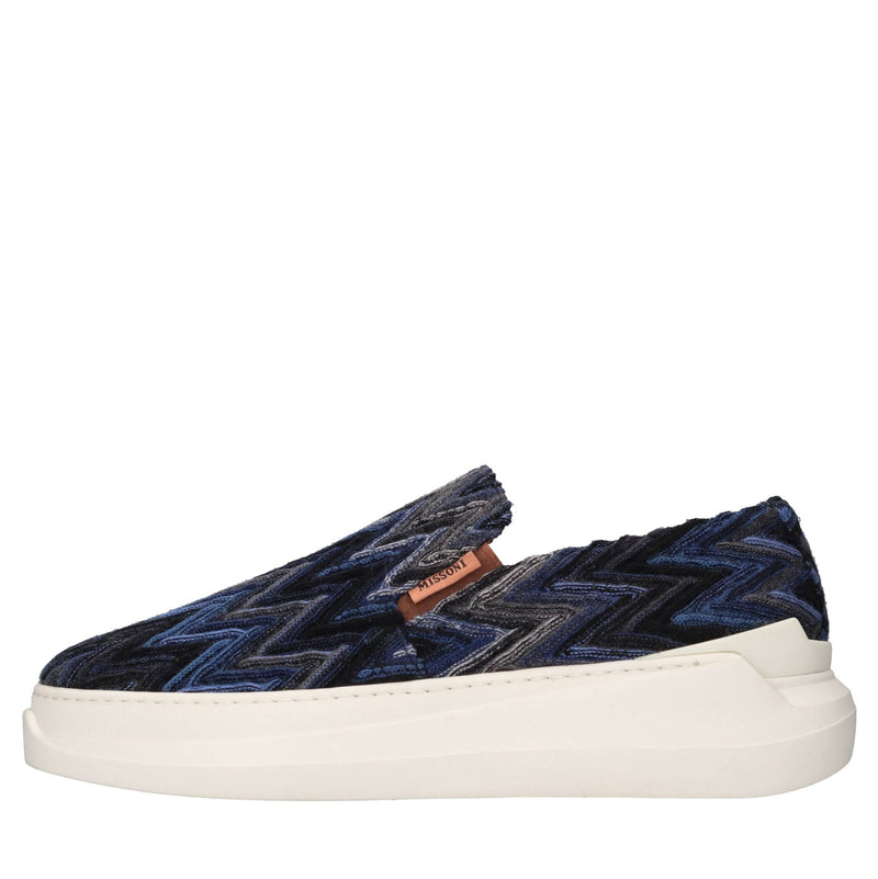 Slip-on in tessuto zig zag 