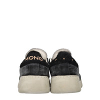 Sneakers in camoscio, tessuto e cavallino 