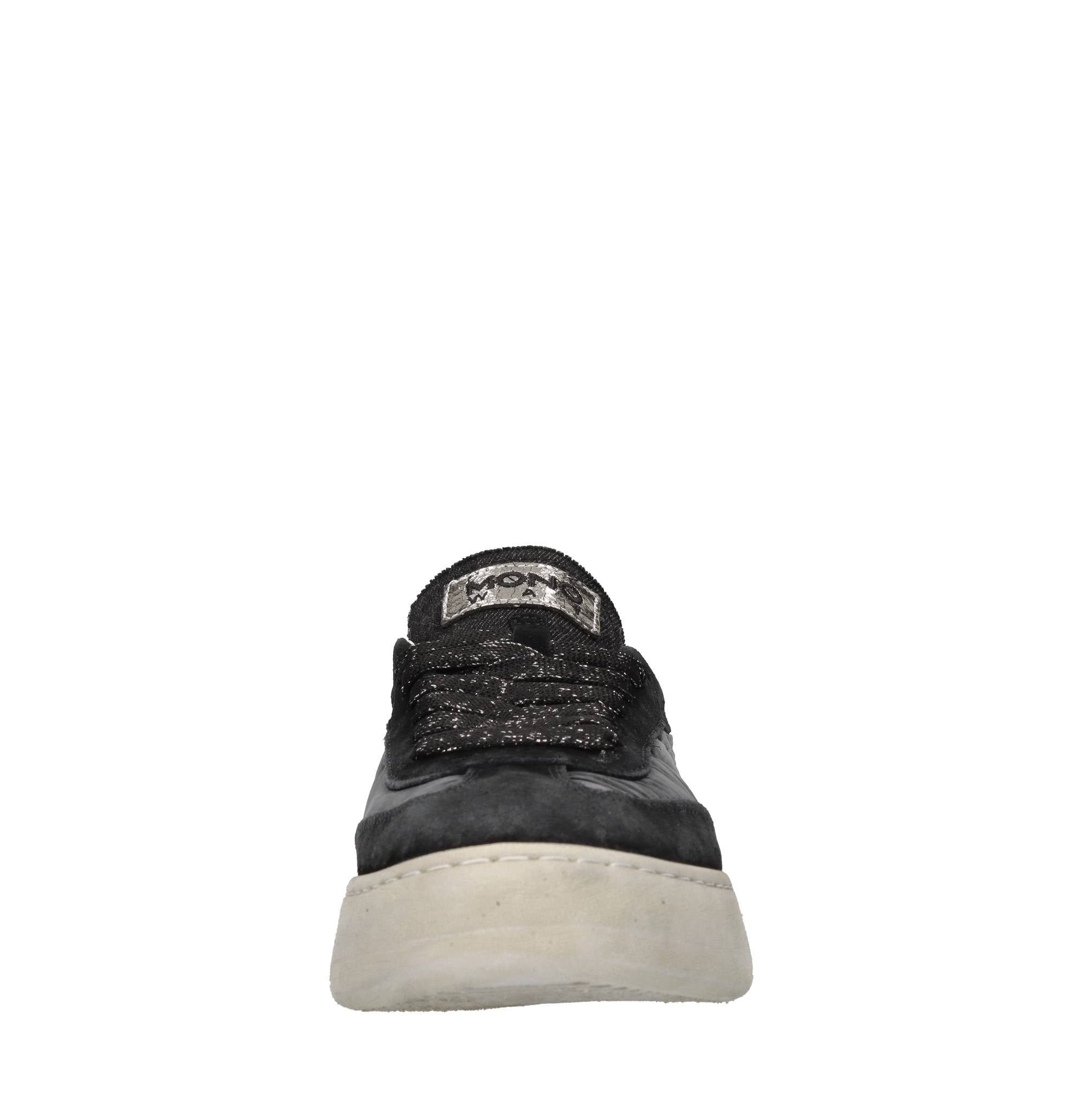 Sneakers in camoscio, tessuto e cavallino 