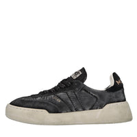 Sneakers in camoscio, tessuto e cavallino 