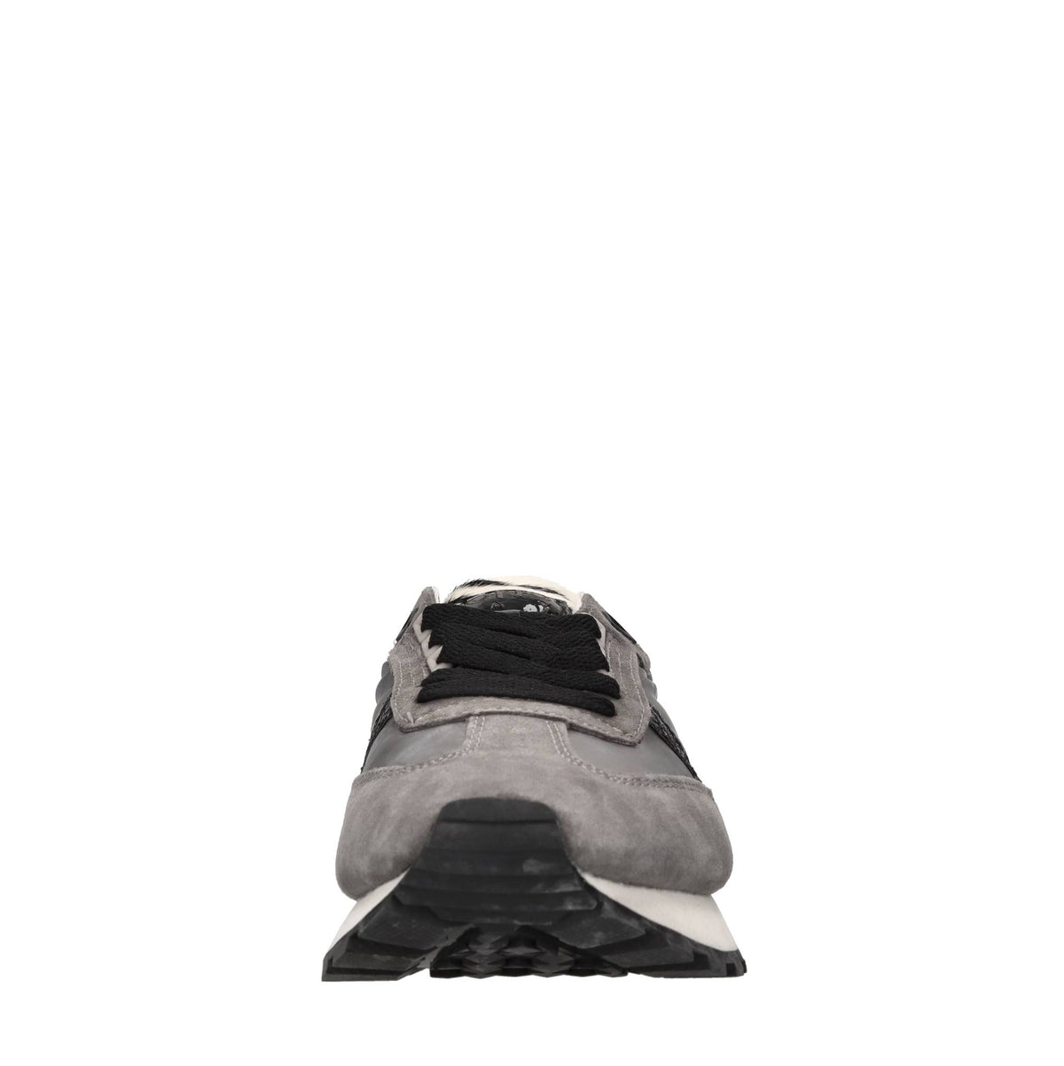 Sneakers in camoscio, tessuto e cavallino 
