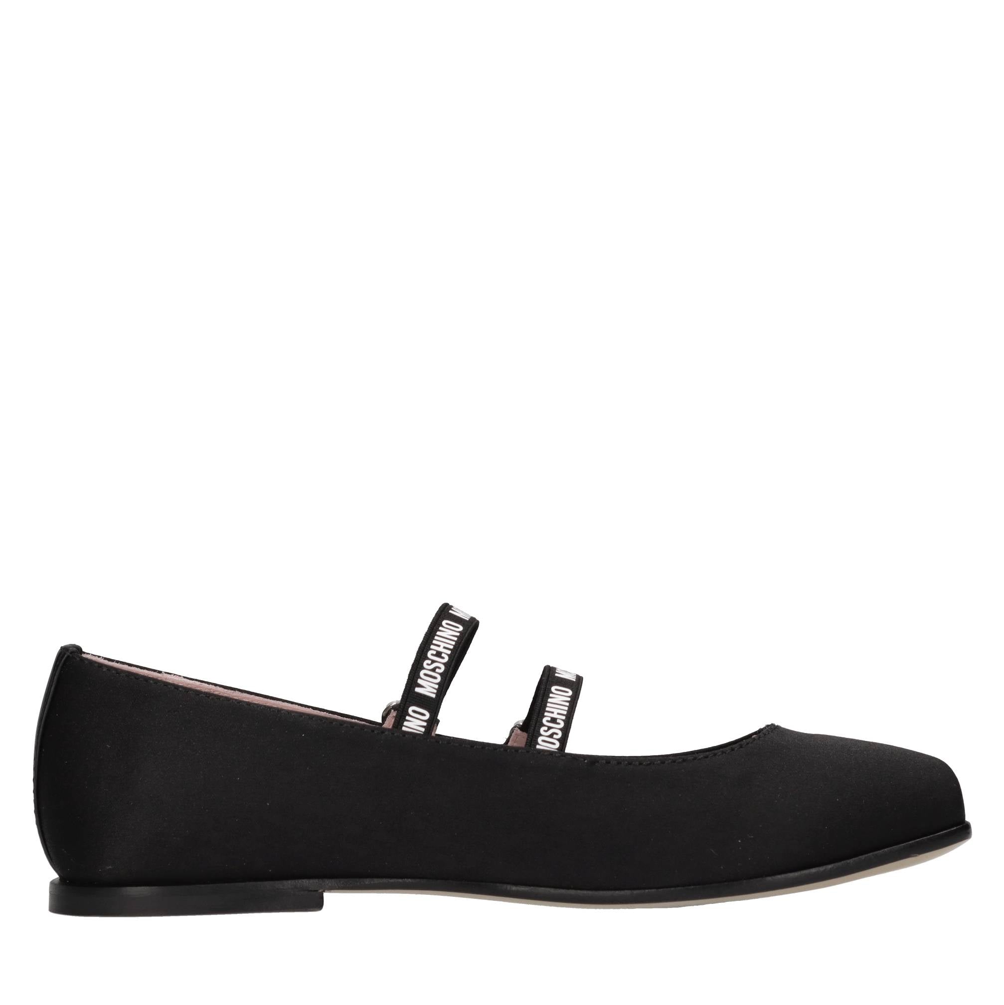 Ballerine in tessuto e pelle 
