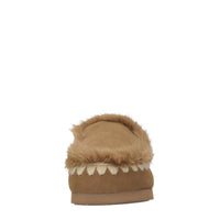 Sabot in camoscio e pelliccia 