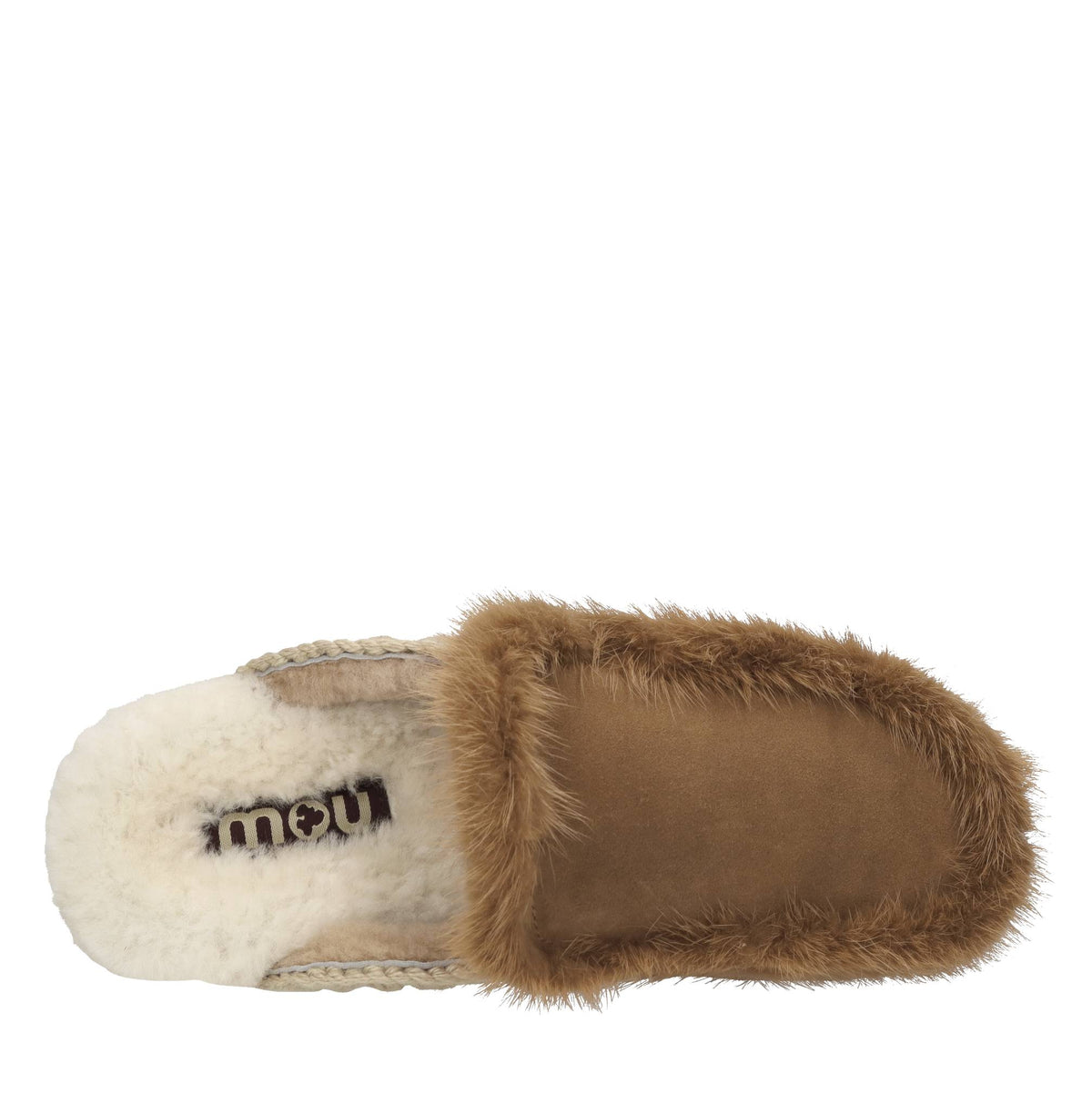Sabot in camoscio e pelliccia 