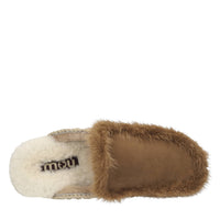 Sabot in camoscio e pelliccia 