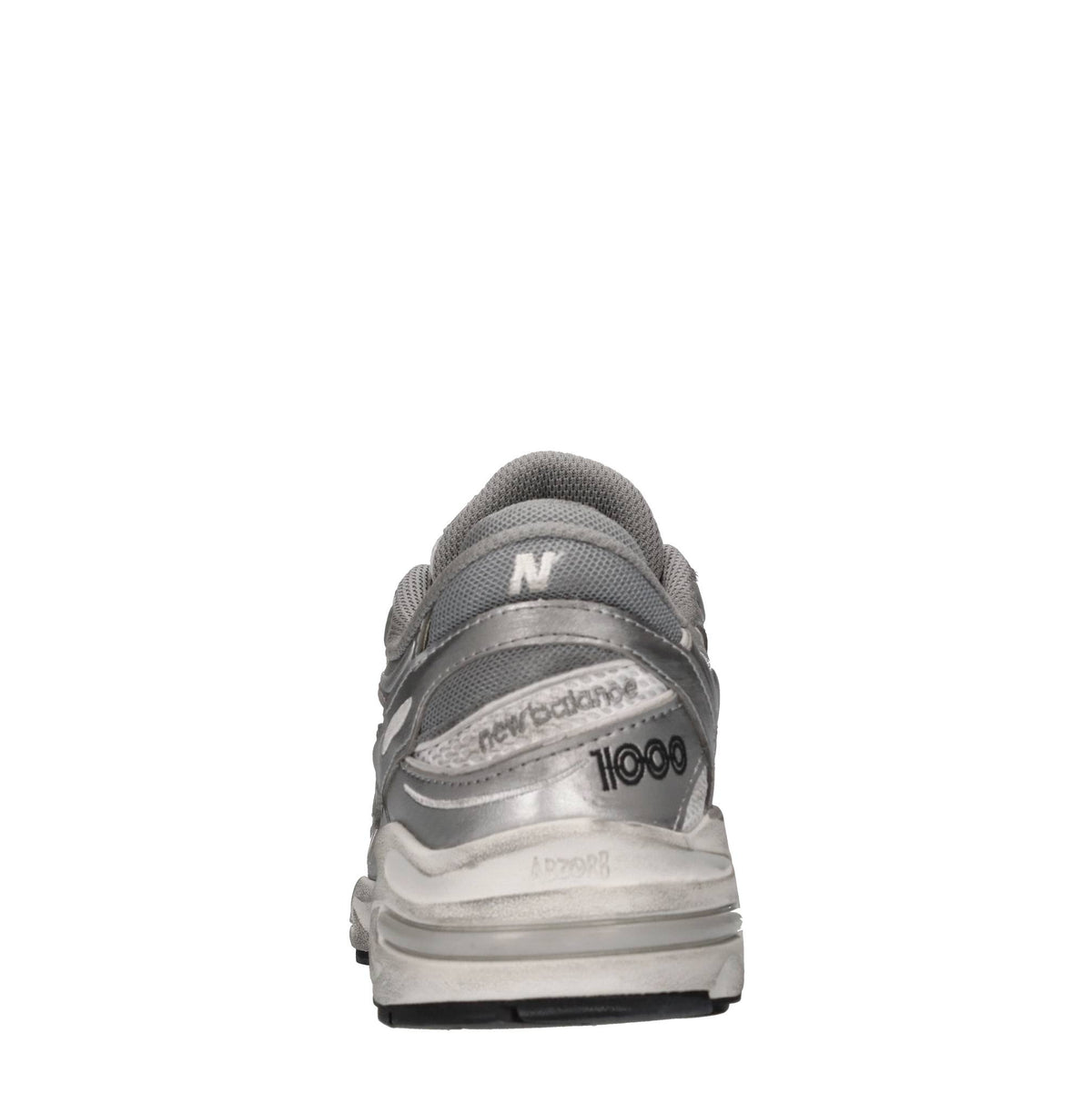 Sneakers in pelle e tessuto 