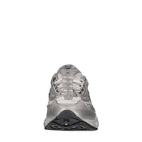 Sneakers in pelle e tessuto 