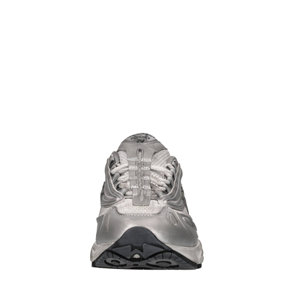 Sneakers in pelle e tessuto 