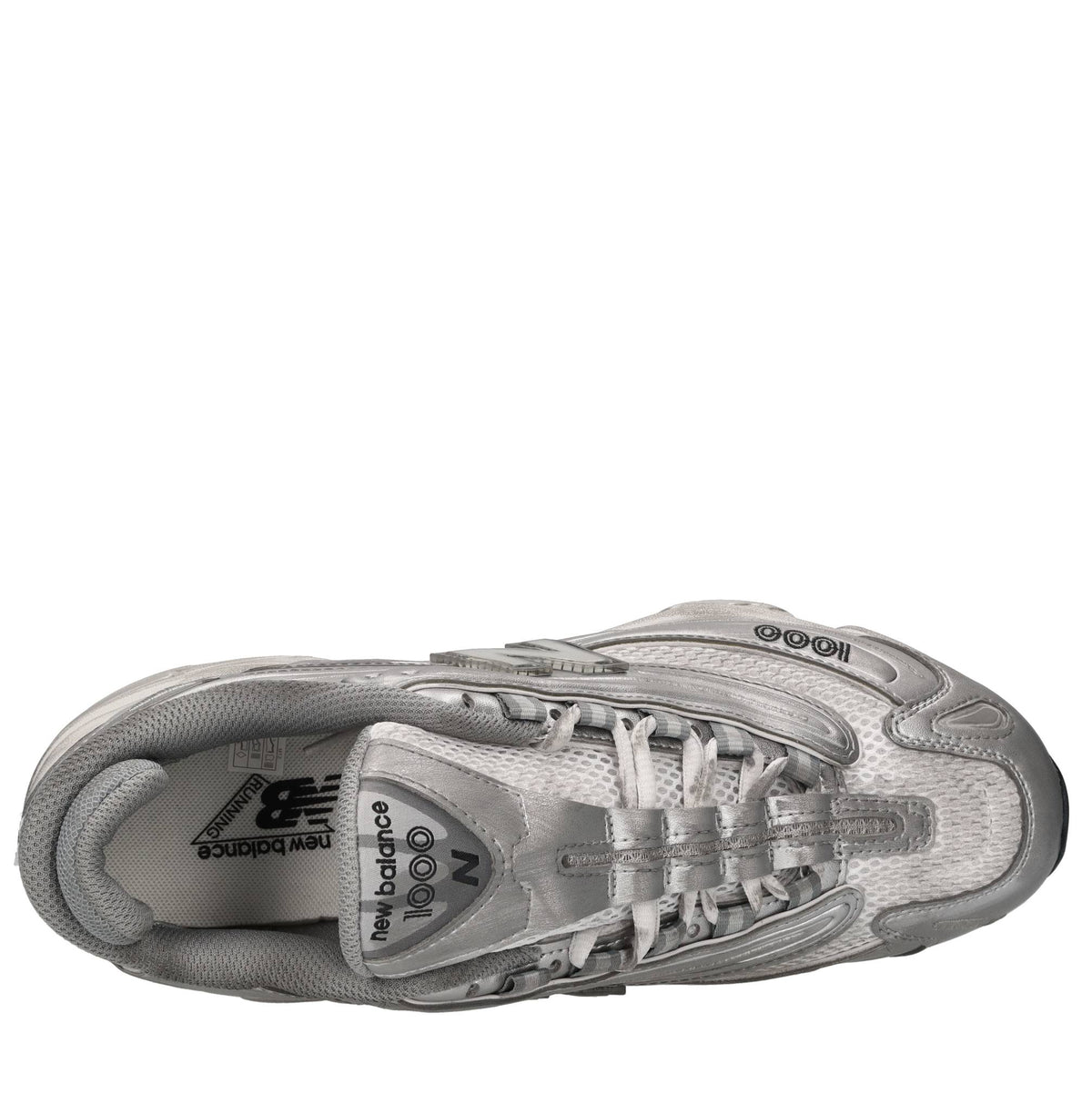 Sneakers in pelle e tessuto 