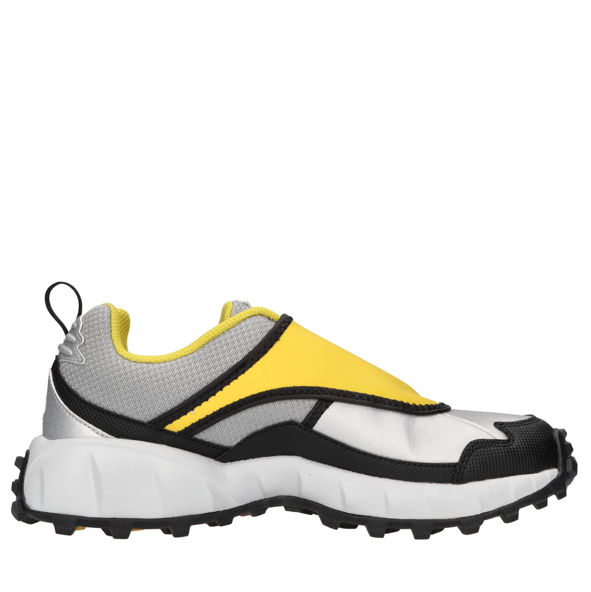 Sneakers in ecopelle e tessuto 