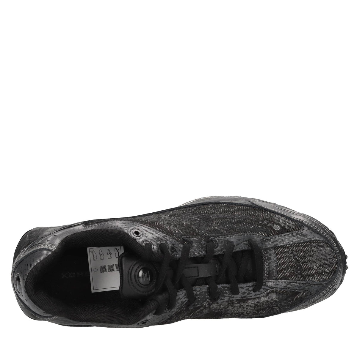 Sneakers in pelle e tessuto 
