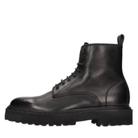 Stivaletti anfibi in pelle 