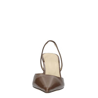 Décolleté  slingback in pelle 